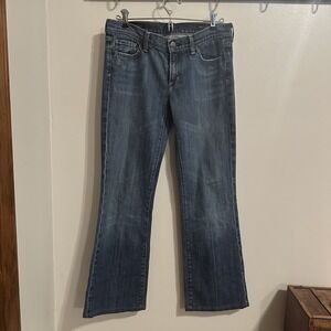 Citizens of Humanity Jeans Women's 28 Blue Kelly‎ #001 Stretch Low Waist Bootcut
